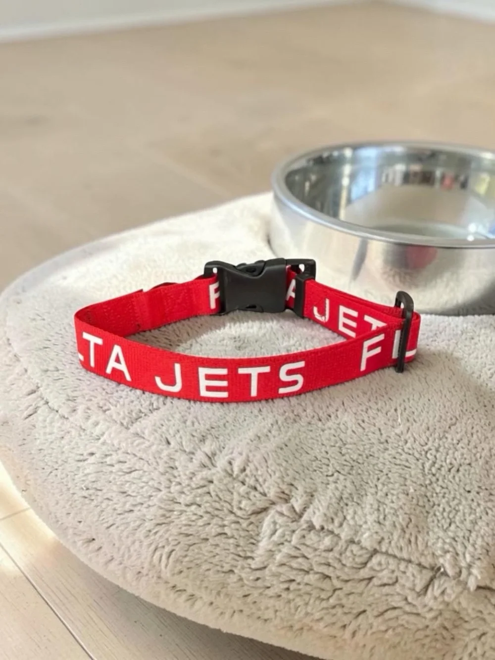 Delta Air Lines FLY DELTA JETS Original Leash Red White 1in X 14in No Tag Unused